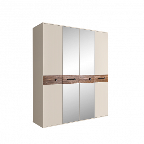 Шкаф 4 дверный с зеркалами Bohemia Wood фото 3