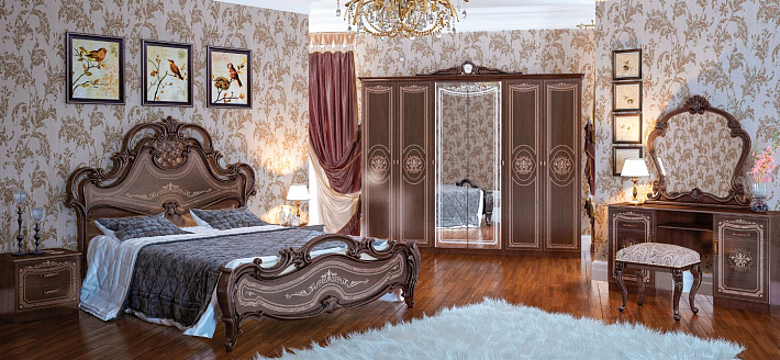 Комплект мебели для спальни Генуя орех фото 1
