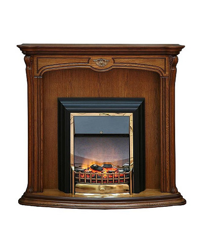 Камин со стеклом Алези античн.бронза фото 1