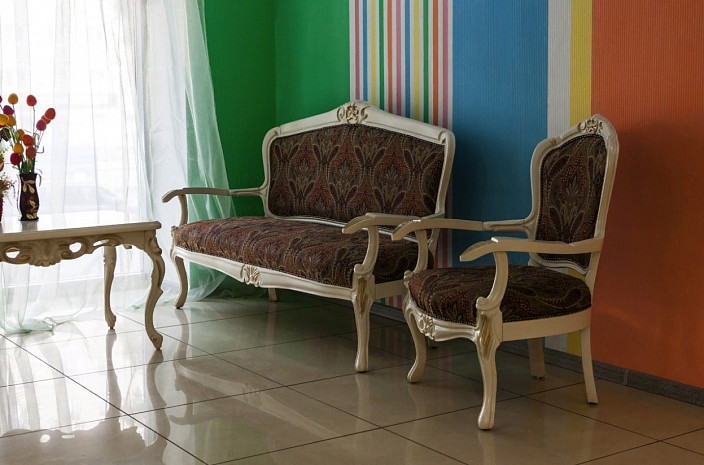 Комплект мягкой мебели в классическом стиле Ника фото 3