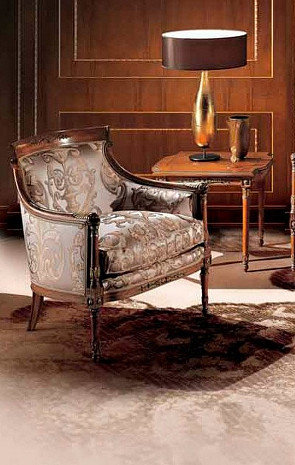 Итальянское кресло мягкое классическое Impero Beccaria фото 1