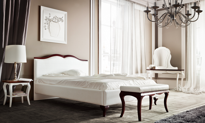 Мягкая кровать из массива Milano Taranko фото 1