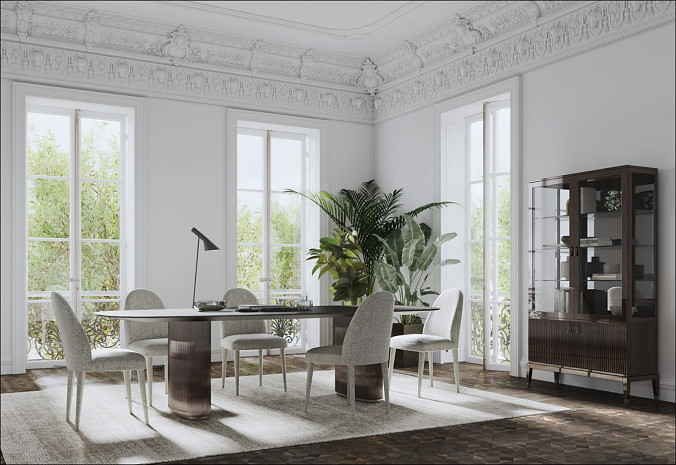 Витрина для посуды итальянская Milan фото 2