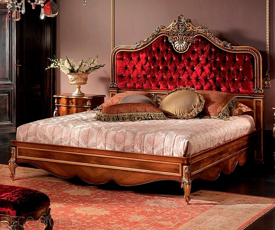 Кровать в спальню резная Scappini фото 1