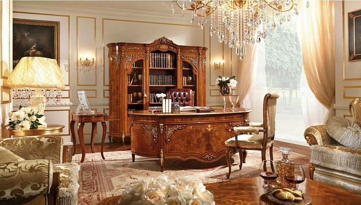 Кресло в кабинет итальянское Reggenza Luxury фото 2