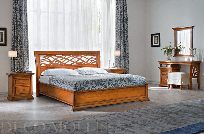Кровать классическая 160 Bohemia вишня фото 2