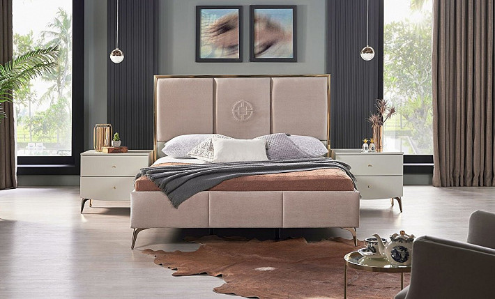 Кровать двуспальная в современном стиле Valesco фото 2