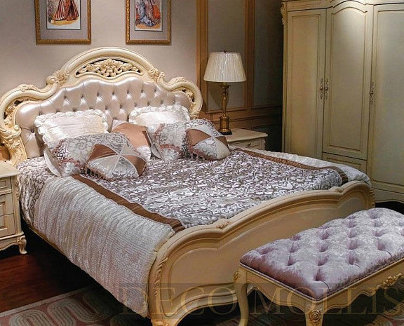 Кровать в цвете слоновая кость Милано фото 1