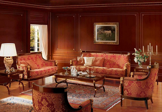 Итальянский диван в гостиную Impero Aretino фото 2