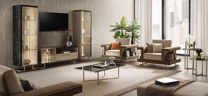 Итальянский гостиный гарнитур Luce Dark фото 2