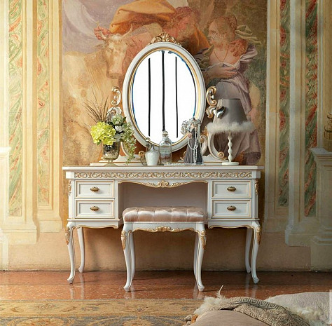 Столик туалетный классический белый Villa Venezia фото 1