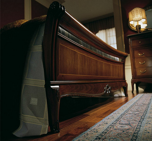 Кровать двуспальная итальянская Marie Claire грецкий орех фото 3