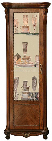 Шкаф с витриной "Алези 8" П 350.08  античная бронза фото 2