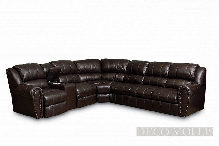 Угловой коричневый диван Summerline фото 2