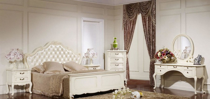 Классическая мебель для спальни белая Грэта фото 1