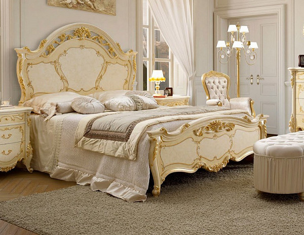Кровать итальянская двуспальная Niccolo Laccato фото 2
