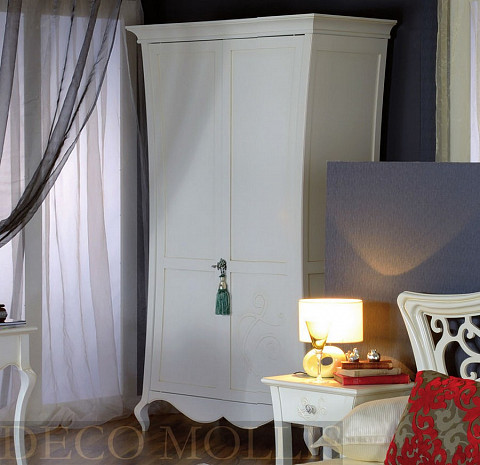 Белый шкаф для спальни Capri фото 1