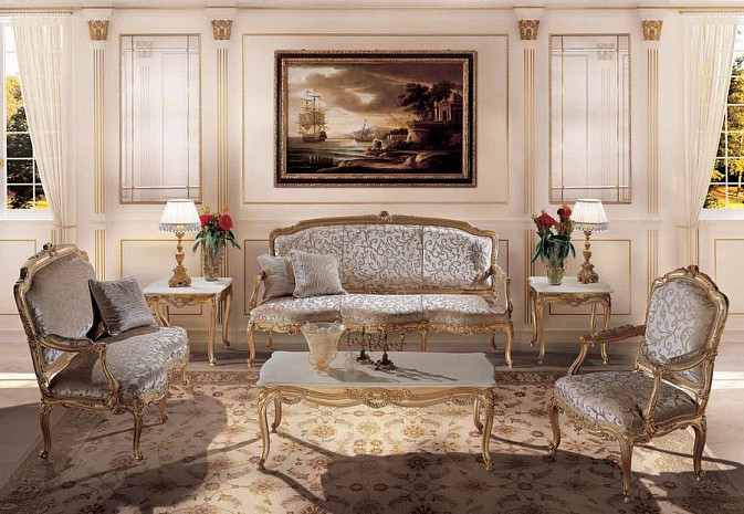 Итальянский диван в гостиную Luigi XV Campanella фото 4
