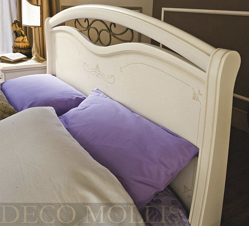 Кровать классическая 180 Afrodita avorio фото 3