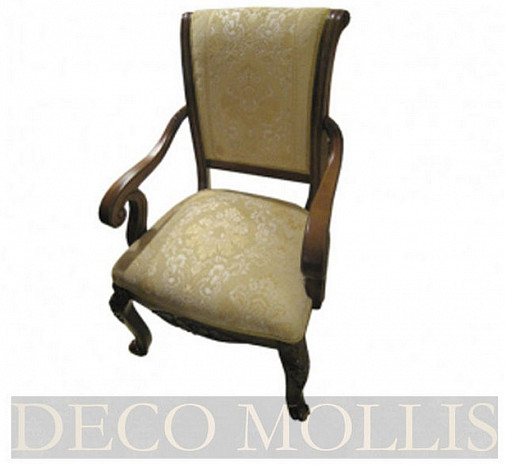 Классический стул с подлокотниками орех Angelina Carvelli фото 1