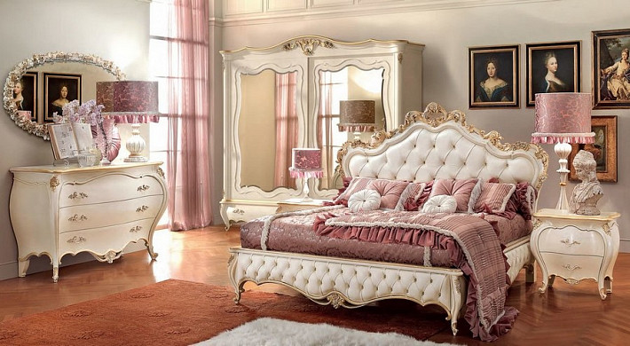 Спальня классическая светлая Romantica фото 1