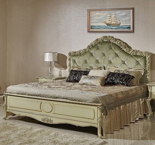 Кровать двуспальная светлая Лучиана фото 1