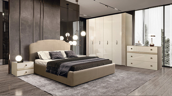 Спальня современная в светлых тонах Paradise фото 3