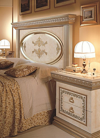 Итальянская двуспальная кровать 180 Versailles ivory фото 2