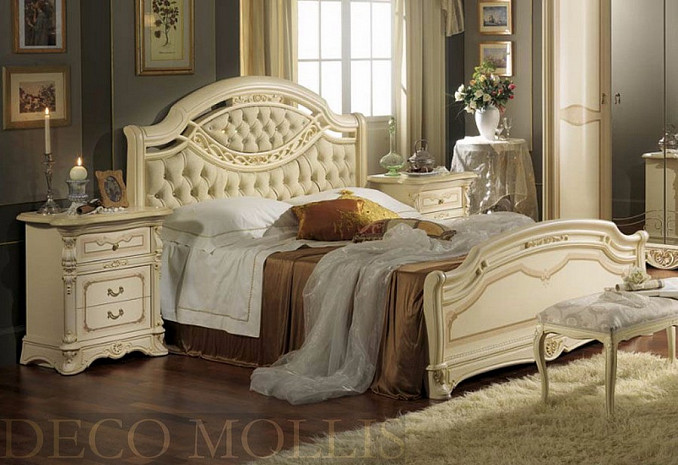 Кровать двухспальная с мягким изголовьем 160 Regina фото 1