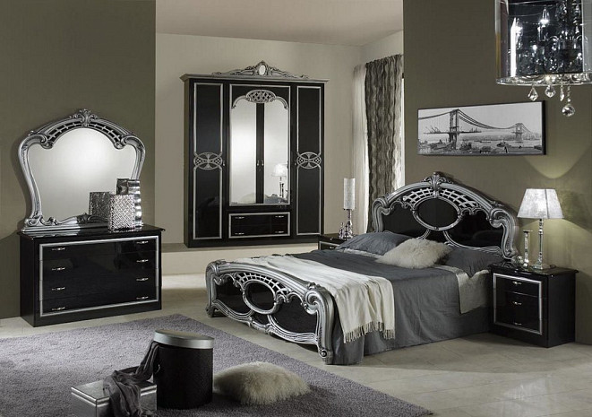 Комплект мебели для спальни Оллана серебро фото 1