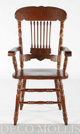 Деревянный стул с подлокотниками Кантри фото 1