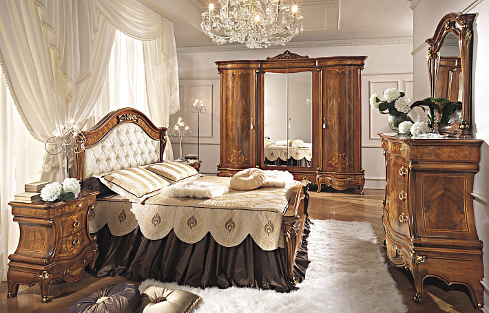 Кровать двуспальная с мягким изголовьем Napoleone фото 2