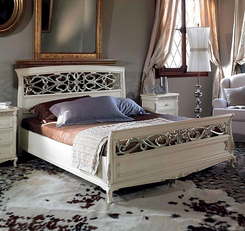 Кровать двуспальная белая классическая Villa Venezia фото 1