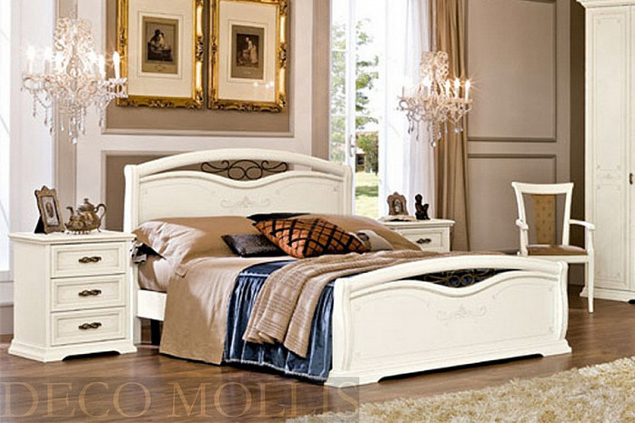 Кровать классическая 180 Afrodita avorio фото 1